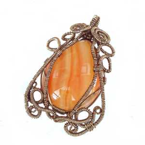 This Red Stripe Agate is a typical organic design which was created without the design being planned.
